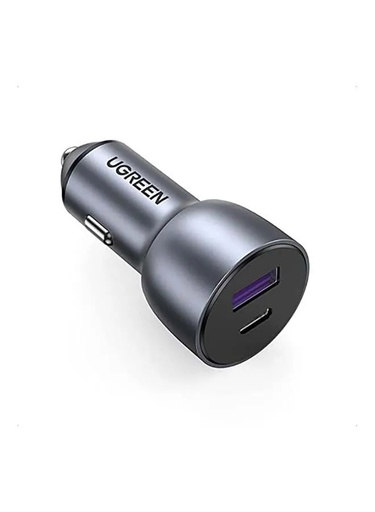 [9757] UGREEN 52.5W Dual-Port Fast Car Charger with USB-C PD & USB-A – Metal Car Power Adapter | CD213-60980.GY |