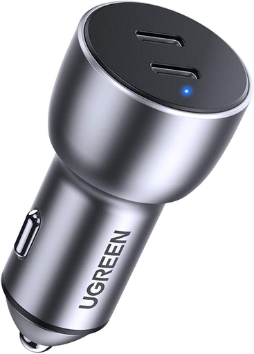 [9760] UGREEN USB C Car Charger, 60W Type C Car Charger Dual PD 30W Fast Car Charger Adapter | CD213 | P/N:70594.GY |