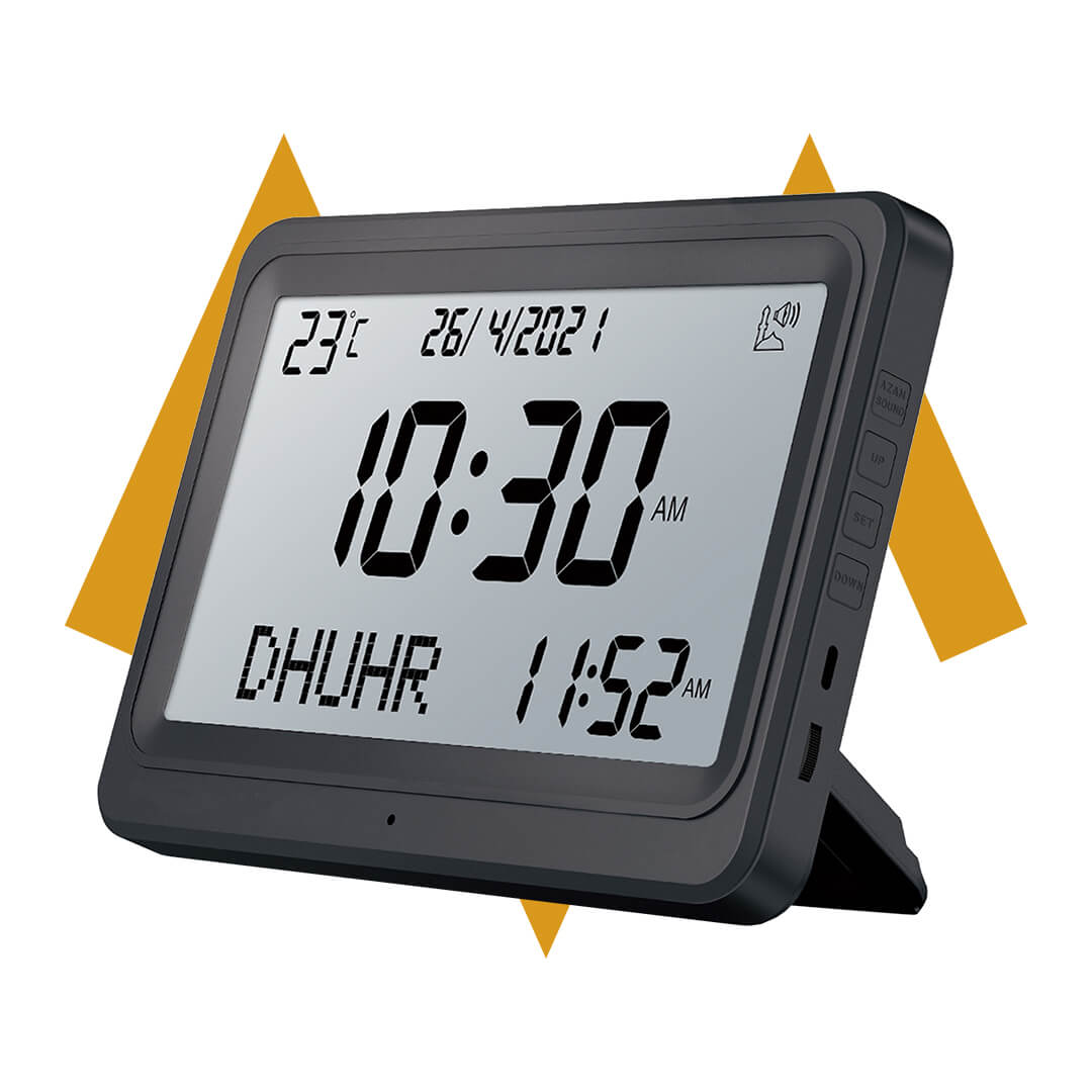 7MD Azan Clock With Prayer & Azan Reminders, Temperature Display | 7MD2403 |