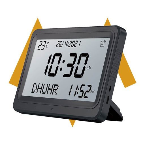 7MD Azan Clock With Prayer & Azan Reminders, Temperature Display | 7MD2403 |
