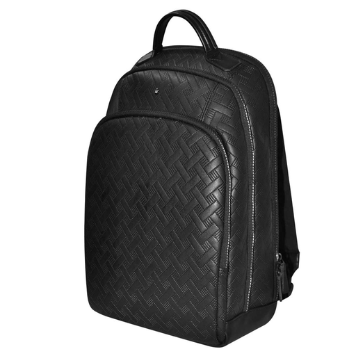 [11028] Levelo Gracia PU Leather Water Resistant Black Universal Backpack | LVLUFBGBK |