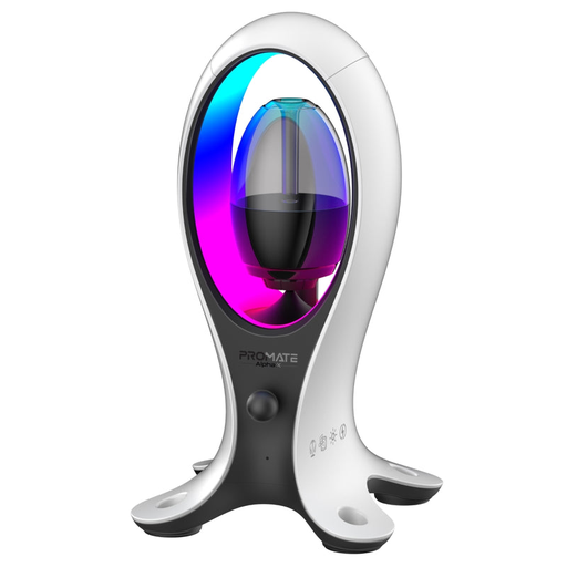 [11218] Promate Dynamic High Fidelity Dual Mode RGB Speaker with 4 in 1 Multifunctional Headphone Stand & USB Hub |Alpha-X|