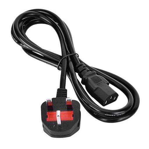 [11289] 1 Meter 3 Pin UK Male Plug Power Cord Cable for Home Appliances