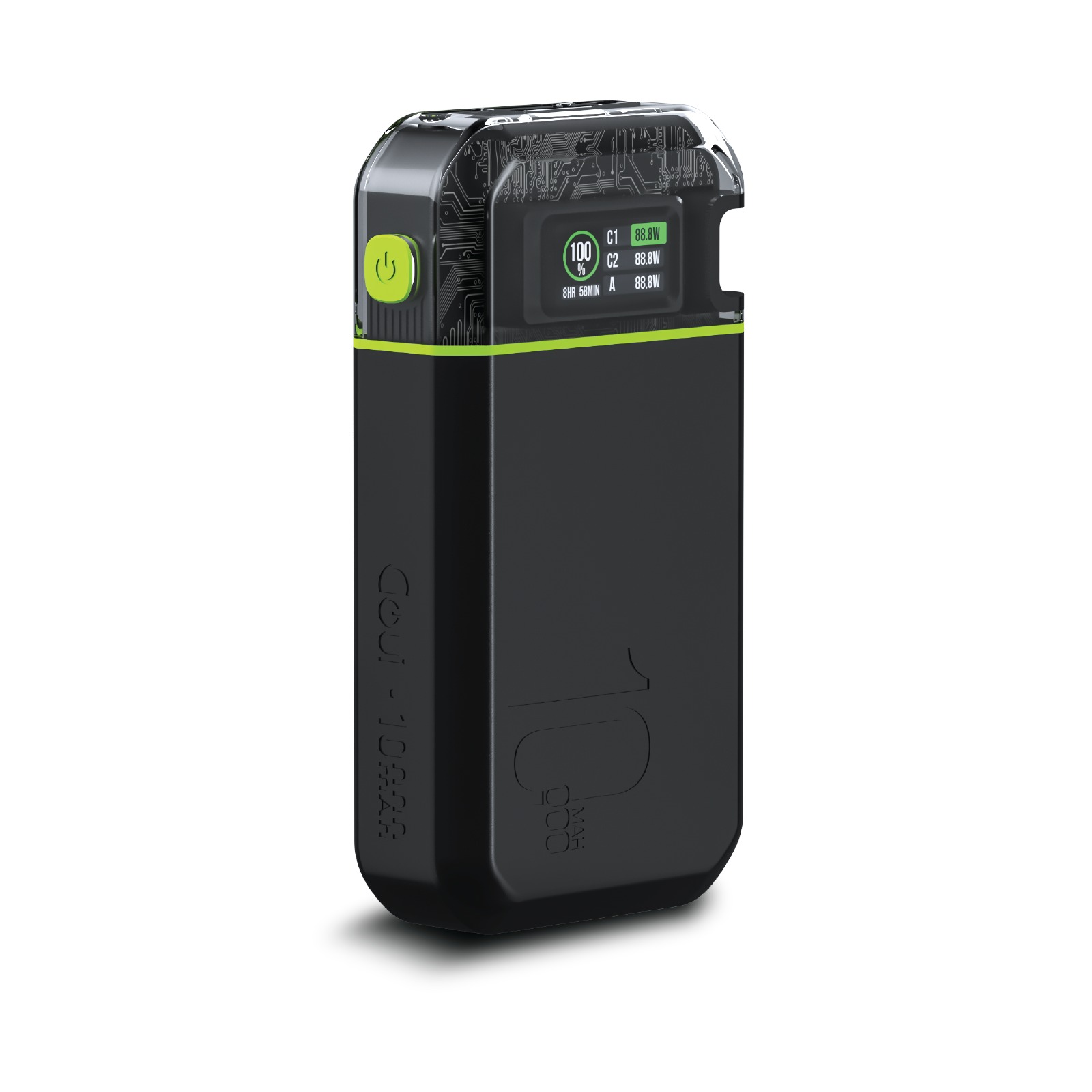 Goui Beast Travel Friendly Super Fast Portable 35W Charger and 10000mAh Power Bank |G-PBTDS10 -TK|