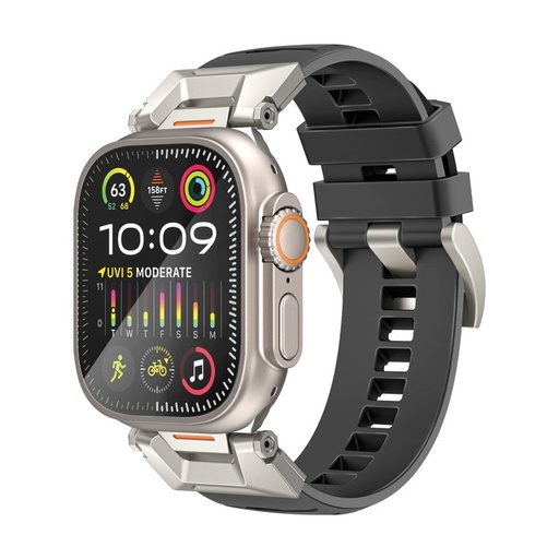 [11427] Promate Durable Stylish Versatile Scratch Resistant Premium Sports FKM Fluoro Rubber Watch Band |SilicaBand-Pro|