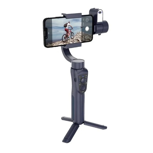 [11521] Porodo 3 Axis AI Tracker & Light Gimbal Stabilizer 360° Auto Inception Object Tracking Built in Tripod Power Bank Function | PDLFST035BK |