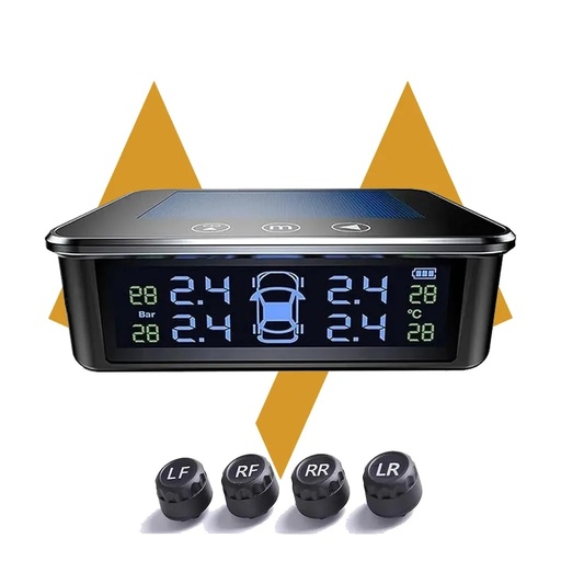 [11617] 7MD Car Tire Pressure Monitoring System TPMS for Real Time Safety and Performance Monitoring With Leak & Temperature Warnings