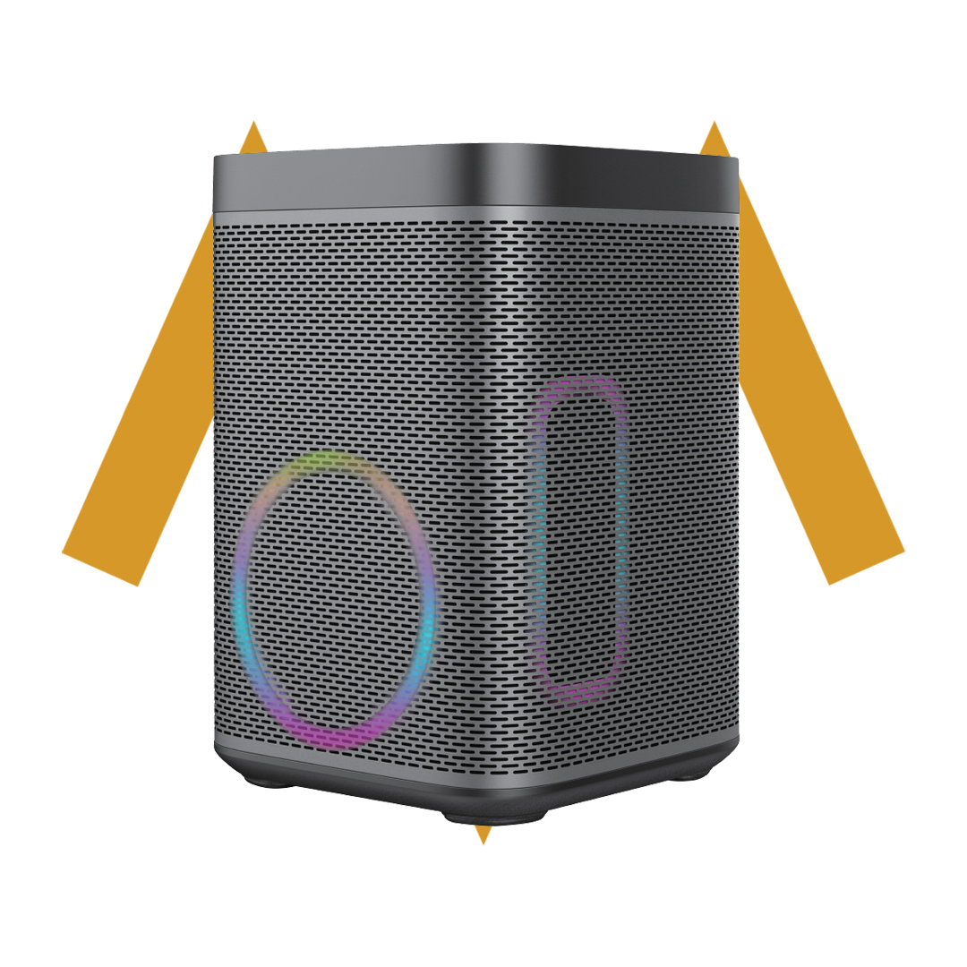 7MD Outdoor Karaoke Power Supply Portable Bluetooth Speaker Flame Retardant Materials Large Capacity Battery OTG HD Digital Live Streaming Tweeter and Woofer |7MD-300|