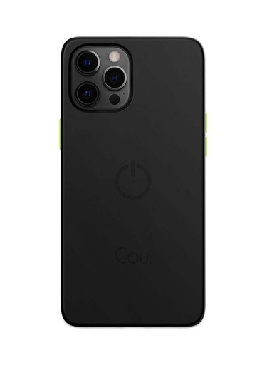 Goui Magnetic iPhone 12 & 12 Pro 6.1 inch Case Slim Rubber Back Cover with Wireless Charging and Dual Magnetic Bar Grip Friendly Design G-MAGENT12L