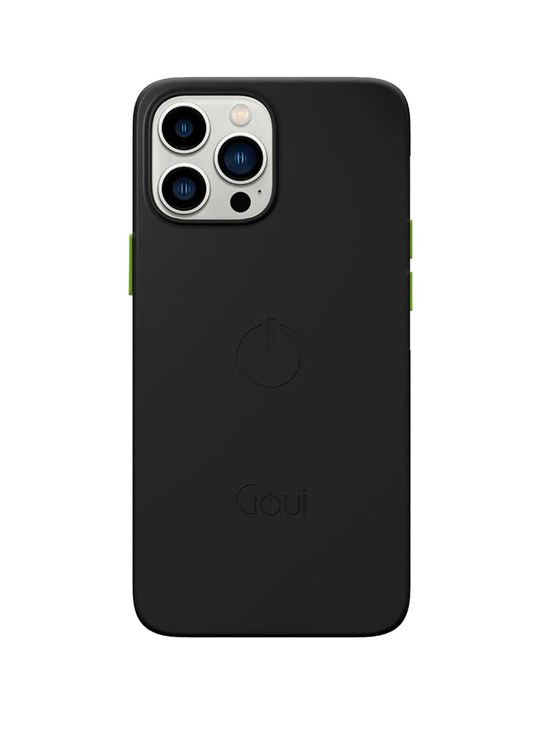Goui Magnetic Case iPhone 15 Pro Max Shockproof Rubber Cover Wireless Charging Compatible with Magnetic Bars for Car and Home Use G-MAGENT15PM