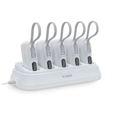 [11843] Taktik Power Station Set with 5×10000mAh Power Banks Type-C Fast Charging, LED Display, Portable & Travel-Friendly | TT-PS-10000 |