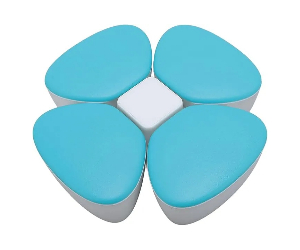 [11885] AMOR TINY Lucky Flower Milk Powder Dispenser – BPA-Free 4-Compartment Formula Organizer for Baby Feeding, Snacks, and Travel