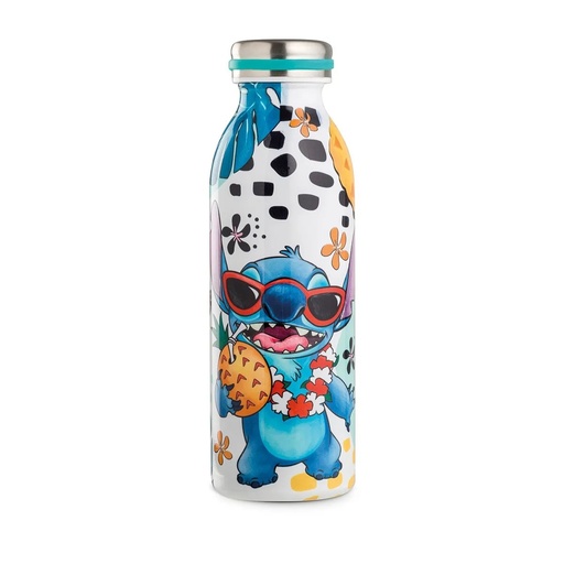 [12055] DISNEY Thermal Bottle – Stitch Design, 500ml Steel Insulated Water Bottle for Hot & Cold Drinks