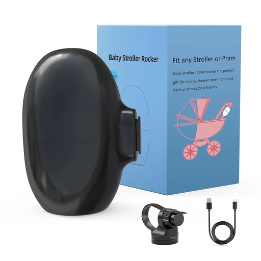 [12126] Rechargeable Baby Stroller Rocker – Electric Automatic Swing, Adjustable Speed, 40-Minute Timer, Compatible with Most Strollers