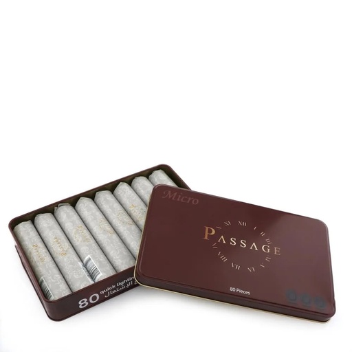 [12160] PASSAGE Micro Mini Charcoal – 80pcs, 27mm Quick Ignition, Odorless & Smokeless, Long Burning for Mini Steamers & Hair Straighteners