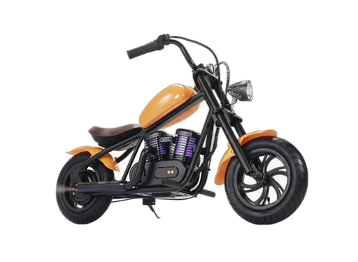 Harley Cruiser Electric Kids Bike – 3 Speeds, 160W Motor, LED Light, Smoke Effect, Bluetooth Speaker, Ride-On Motorcycle