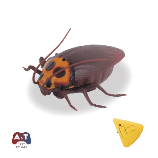 [12235] A&T TOY Mini RC Cockroach Toy – Realistic Remote Control Insect for Kids & Pets, Battery Included | A&T-43825 |