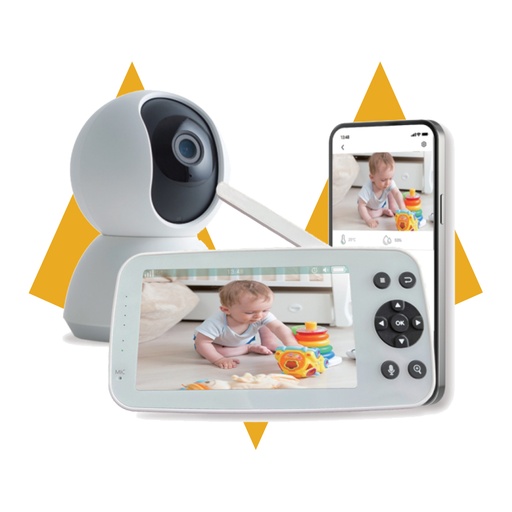 [12247] 7MD Smart Baby Monitor with 5” LCD – Secure Wireless & WiFi Support, Night Vision, Two-Way Talk, Cry Detection | 7MD51225 |
