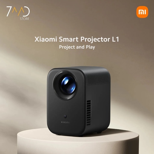 [12260] Xiaomi Smart Projector L1 – Full HD 1080p, 200 ISO Lumens, Auto Keystone, Android TV, Dolby Audio With 1 Year Free Software Support & Update | XMTYY03FMG |