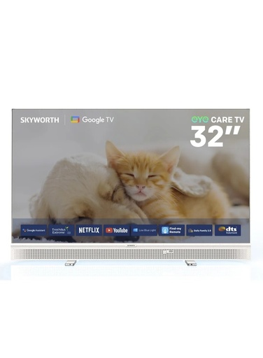 [12294] Skyworth 32 inch Portable Music TV – Full HD Google TV, DBX-TV Audio, USB-C & 12V Power Bank Support With 1 Year Free Software Support & Update | 32LP70G |