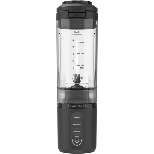 [12333] Powerology MagBlend Portable Blender with Magnetic Phone Mount – 470mL, 6 Steel Blades, Ice Crushing, Multi-Mode Blending, USB-C Rechargeable | PRPBB8301 |