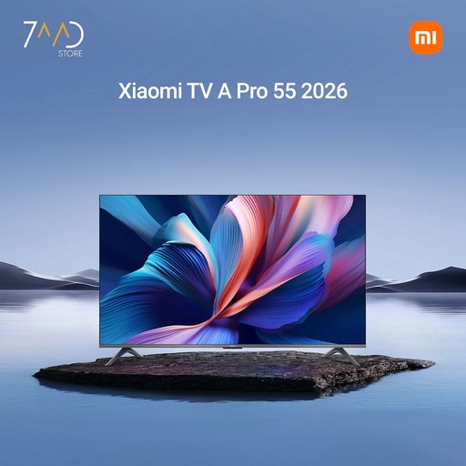 [12336] Xiaomi TV A Pro 55 inch 2026 – 4K QLED, HDR10+/HLG, Dolby Audio, Google TV, Smart Assistant, Dual Stand, Bezel-less Design With 1 Year Free Software Support & Update