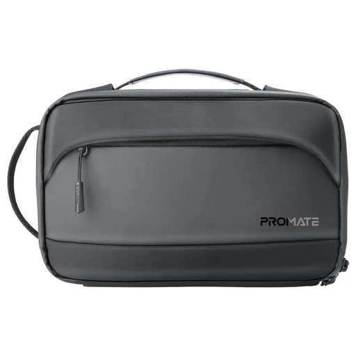 [12360] Promate Multi-Pocket Tech Pouch with Biometric Lock | UrbanPouch-Pro |