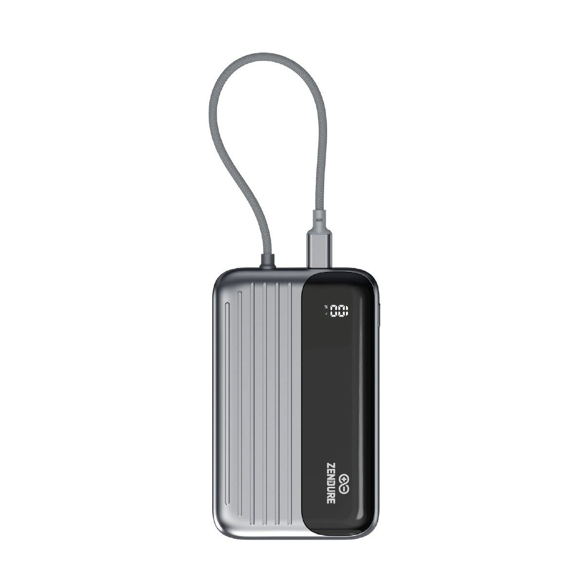 باور بانك SuperMini Hybrid Qi بسعة 10000 مللي أمبير من زندور – شحن لاسلكي MagSafe، شحن سريع 20 واط PD مع كابل USB-C مدمج | ZDSMP-EA10 |