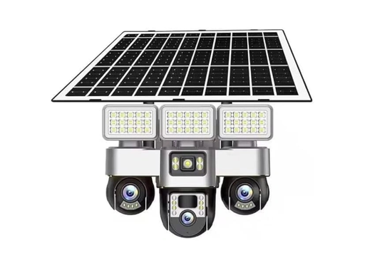 [12400] V380 Pro 4G Solar Security Camera – Triple Lens PTZ System, 360° Coverage, Night Vision & IP66 Waterproof | VTS30A-G-F |