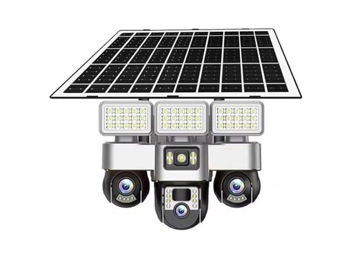 [12407] V380 Pro WIFI Solar Security Camera – Triple Lens PTZ System, 360° Coverage, Night Vision & IP66 Waterproof | VTS30A-W-F |