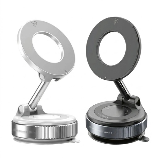 Vyvylabs Z05 360° Rotation Magnetic Foldable Car Phone Holder – Suction Cup Mount, 4.7–6.7” Phones, PC+ABS+Zinc Alloy | VJZ05 |