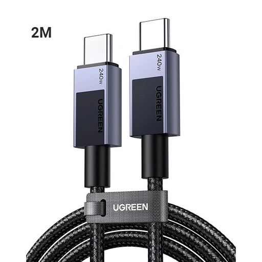 [12450] Ugreen L513 USB-C to USB-C Fast Charging Cable – 240W PD 3.1, 5A, 2M Braided Cable with Smart E-Marker Chip | 45068 |