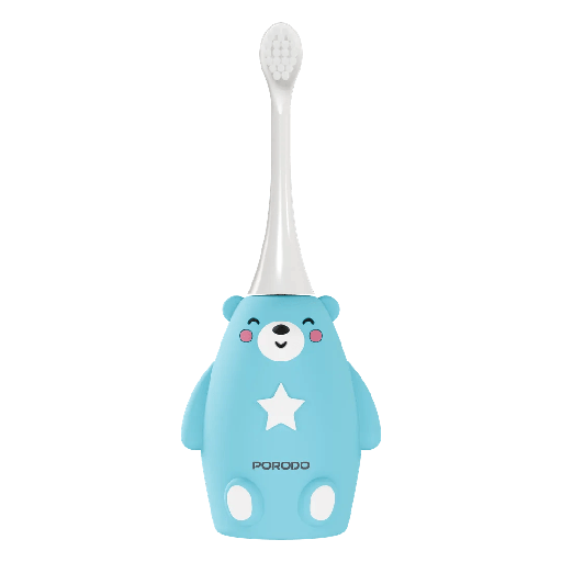 [12480] Porodo Totlo Kids' Electric Silicone Toothbrush 450mAh Battery IPX7 Waterproof Sonic Vibration USB Rechargeable - Soft U-Shaped Toothbrush for Gentle Kids' Oral Care | PDLFSTZ2U |