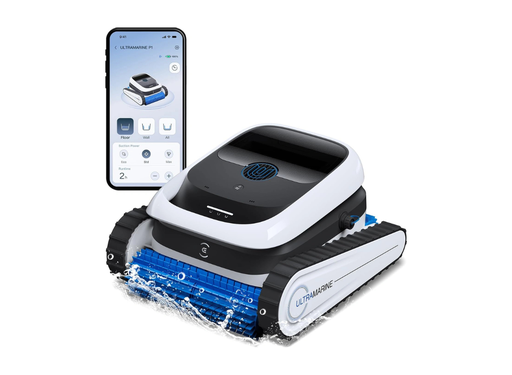 [12482] ECOVACS ULTRAMARINE P1 Cordless Pool Cleaner Robot 4800GPH Suction 180-Min Runtime SmartNavi App Control - Automatic Floor and Wall Pool Vacuum | SWB11 |