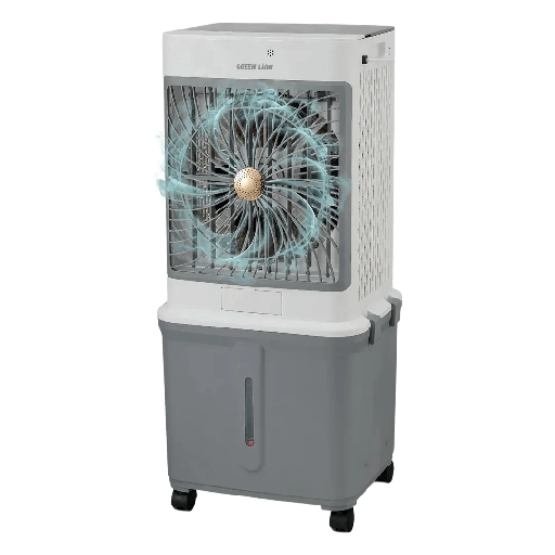 [12485] Green Lion GA30 Air Cooler 30L Water Tank 70W 4000m³/h Airflow Remote Control - Portable Air Cooler with Humidifier and Air Purifier | GNGA30AICOLGY |