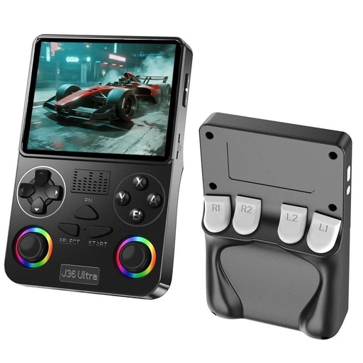 [12515] J36 Ultra 3.5-Inch Retro Handheld Game Console with 20,000+ Built-in Games, 64GB Storage, IPS Display, Wi-Fi, Bluetooth & 3000mAh Battery