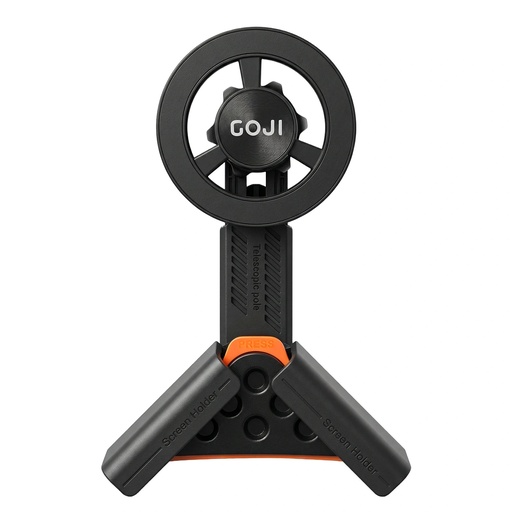 [12530] GOJI Car Screen Phone Holder with 360° Rotation, Telescopic Arm, Magnetic & Vacuum Suction Mount - Universal Dashboard & Touchscreen Phone Mount for Tesla & More | G18 |