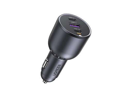 [12558] UGREEN 130W Car Charger with 2 USB-C & USB-A, 100W PD Laptop Charging, QC 3.0 Fast Charge | EC705-35025 |