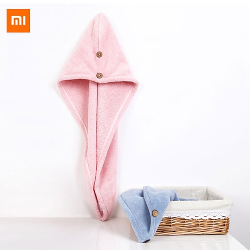 [10113] Xiaomi Mijia Simfun Towel 24x64cm Hair Dry Cap Salon Towel Super Absorbent Quick-drying Microfiber Comfortable Bath Towel