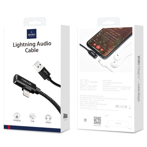 [5437] WiWU Lightning Audio Cable ST01
